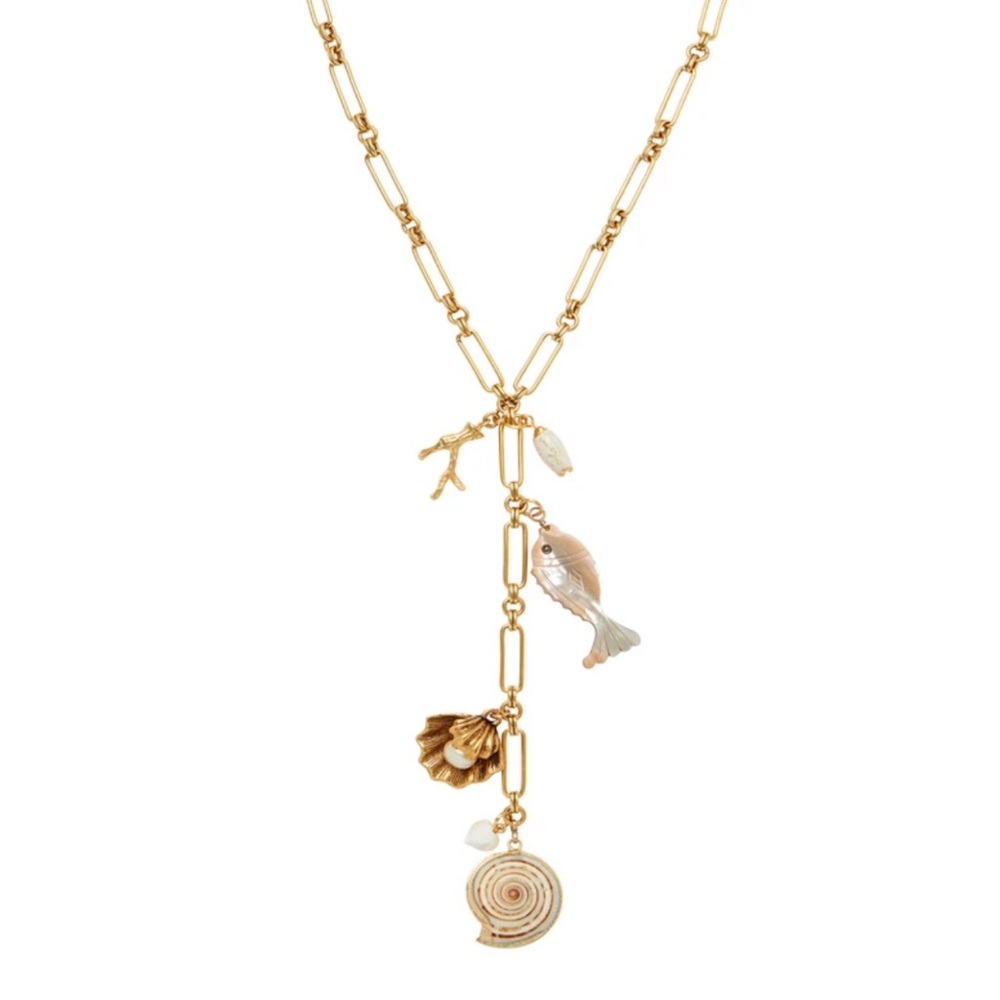 Brinker and Eliza necklace link chain gold